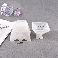Trapezoid Silicone Storage Mold, DIY Silicone Storage Molds, Resin Casting Molds, for UV Resin, Epoxy Resin, Trapezoid, 85x70mm