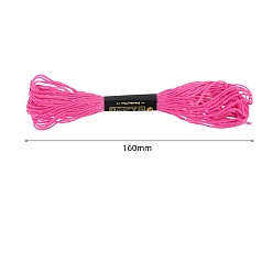 Фуксиновый Нитки хлопчатобумажные швейные, красно-фиолетовые, 3 мм, около 8.57 ярдов (7.84 м) / моток