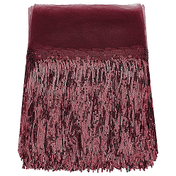 Индийский Красный Отделка кисточками из пайеток, Индийская красная, 250 мм, кисточка: около 180 мм