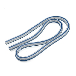 Blue Plastic Measuring Tape, Body Measuring Ruler, Sewing Tailor Tape Measure, Blue, 99x1.15x0.9cm