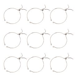 Platinum Brass Slider Bracelets Making, with Cubic Zirconia, Box Chains, Long-Lasting Plated, Platinum, Single Chain Length: about 12cm, 1mm, Hole: 1.5mm, 10pcs/box