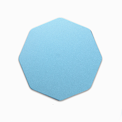 Octagon Коврики для воскового уплотнения из сплава и пены ЭВА, для сургучной печати, синие, восьмиугольник, 92x92x3 мм