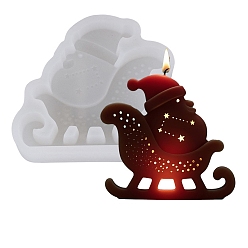 Белый Силиконовые формы для свечей своими руками, для изготовления свечей, Дед Мороз, белые, 113x125x24.5 мм