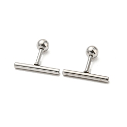 Нержавеющая Сталь Цвет Не тускнеют 304 серьги-гвоздики из нержавеющей стали, хрящевые серьги, колонка, цвет нержавеющей стали, 14x2 мм