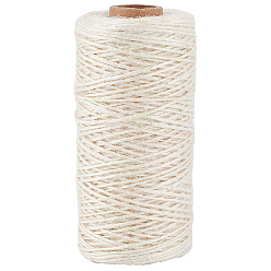 Снежный 100м джутовая веревка, джутовый шпагат, для diy craft, снег, 1 мм