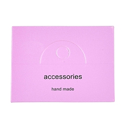 Фиолетовый Бумажные складные карточки-заголовки, упаковочная бумага с надписью «word» и отверстием для подвешивания, прямоугольные, фиолетовые, 6x8x0.04 см, отверстия: 1 cm