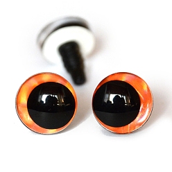 Оранжевый Пластиковый безопасный глазок для корабля, для поделок куклы игрушки кукольные плюшевые животные изготовление, оранжевые, 18 мм