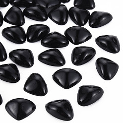 Black Plastic Cabochons, Triangle Nose, Black, 12.5x16.5x5.5mm