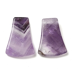 Аметист Подвески из натурального аметиста , фанатские прелести, 40x28~30x7.5~10 мм, отверстие : 3~3.5 мм