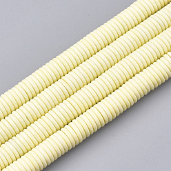 Светлый Золото-желтый Природный агат бисер нитей, окрашенные, Heishi бусы, Плоский круглый / диск, светлый золотарник желтый, 8~8.5x1~1.5 мм, отверстие : 1 мм, 230 шт / нитка, 15.7 дюйм
