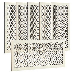 Rectangle Plywood Air Vent Cover for Wall or Ceiling, Rectangle, Rectangle, 290x140x5mm, 6pcs/set