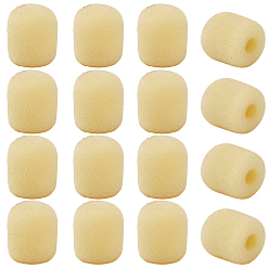 Античный Белый 20шт. поролоновый чехол для микрофона, овальные, старинный белый, 29x22.5 мм, отверстие : 7 мм