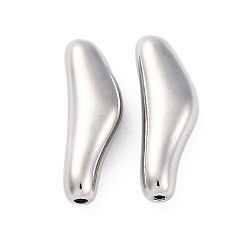 Платина Spacer бисер латунные, без кадмия, без никеля и без свинца, треугольные, платина, 23x8x5.5 мм, отверстие : 1.6 мм