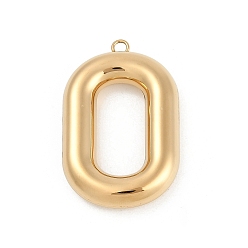 Letter O 304 подвески из нержавеющей стали, ионное покрытие (ip), буквенное очарование, Письмо O, 38x25x7 мм, отверстие : 2.2 мм