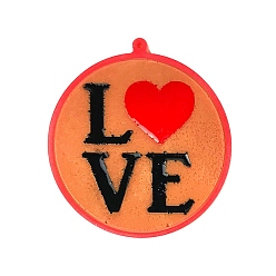 Heart Valentine's Day Silicone Pendant Molds, Resin Casting Molds, for Keychain Clasps Craft Making, Heart Pattern, 89x83x5mm, Hole: 2.5mm, Inner Diameter: 80x87mm