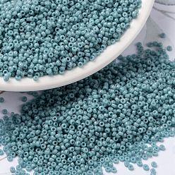 (RR4479) Duracoat Dyed Opaque Moody Blue MIYUKI Round Rocailles Beads, Japanese Seed Beads, 15/0, (RR4479) Duracoat Dyed Opaque Moody Blue, 1.5mm, Hole: 0.7mm, about 250000pcs/pound