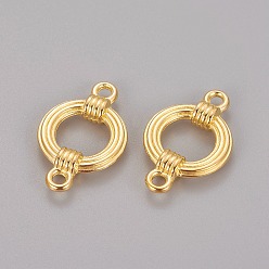 Золотой Соединители звеньев сплава, без свинца и без кадмия, кольцо, золотые, 27x17x5 мм, отверстие : 2.5 мм