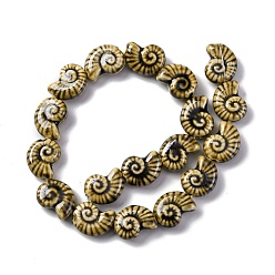 Черный Фарфоровые бусины ручной работы серии «Океан», раковина, чёрные, 20.5~21x16.5~17x8~8.5 мм, отверстие : 2 мм, около 18 шт / нитка, 14.02''~14.06'' (35.6~35.7 см)