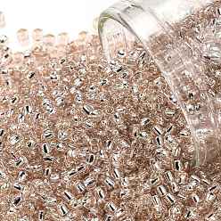 (31) Silver-Lined Translucent Rosaline TOHO Round Seed Beads, Japanese Seed Beads, (31) Silver-Lined Translucent Rosaline, 11/0, 2.2mm, Hole: 0.8mm, about 1110pcs/bottle, 10g/bottle