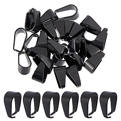 Черный 30шт 304 защелка из нержавеющей стали на дужках, чёрные, 10x6x5 мм, внутренний: 10x5 mm