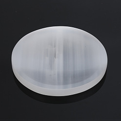 Круглые Украшения для скульптур из натурального селенита, для домашнего офисного стола, круглые, 104x11 мм