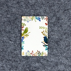 Лист 100бумажные карточки для демонстрации ювелирных изделий для сережек и ожерелий, прямоугольные, лист, 9x6 см