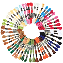 (52) Непрозрачная лаванда 6-слойная полиэфирная нить для вышивания, нитки для вышивки крестом, разноцветные, 0.5 мм, 8м/моток, 25 цветов, 2 мотки/цвет, 50 мотков/набор