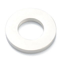 Stainless Steel Color Non-Tarnish 304 Stainless Steel Charms, Ring, Stainless Steel Color, 12x1.5mm, Hole: 6mm