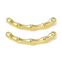 Золотой Сплав изогнутые бамбуковые палочки соединительные подвески, стойки покрытие, золотые, 33.7x9x4 мм, отверстие : 1.5 мм