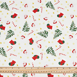 Рождественская елка Полиэстеровая ткань с рождественским принтом, для аксессуаров одежды, рождественская елка, 1500x0.2 мм