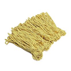 Gold Polyester Twisted Cord, for Jewelry Making, Round, Gold, 6.5mm, about 10.94 Yards(10m)/pc