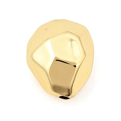Настоящее золото 18K Латунные бусины, без кадмия и без свинца, долговечный, стойки покрытие, самородок, реальный 18 k позолоченный, 19.5x16x11 мм, отверстие : 2.5 мм