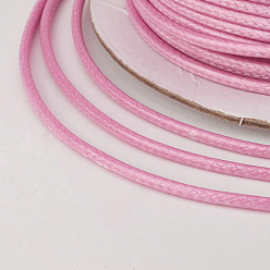 Pearl Pink Eco-Friendly Korean Waxed Polyester Cord, Pearl Pink, 2mm, about 90yards/roll(80m/roll)