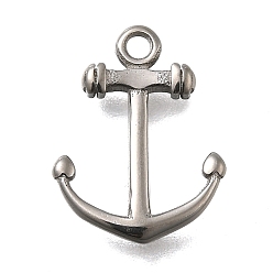Античное Серебро 304 подвески из нержавеющей стали, якорь очарование, античное серебро, 15x11.5x2 мм, отверстие : 1.5 мм