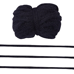 Черный 20 ярдов нейлоновой ленты, шитье одежды, для изготовления банта, чёрные, 1/4 дюйм (5 мм)