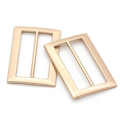 Золотой Пряжки ремня из сплава, пряжки-регуляторы с тремя скользящими фиксаторами, прямоугольные, золотые, 30x24 мм