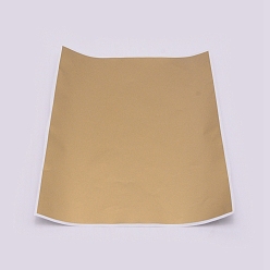 Gold Adhesive Sticker Coated Scratch Off Film Password Sticker, DIY Scraping Award Card, Rectangle, Gold, 277x211x0.1mm