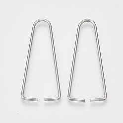 Stainless Steel Color 304 Stainless Steel Triangle Rings, Buckle Clasps, For Webbing, Strapping Bags, Garment Accessories Findings, Triangle Clasps, Golden, 40x17.5x1mm, Hole: 37.5x15mm