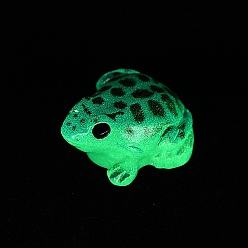 Светлый Морско-зеленый Украшения в виде светящихся смоляных лягушек, светящиеся в темноте украшения, светло-зеленый, 22x24x13.5 мм