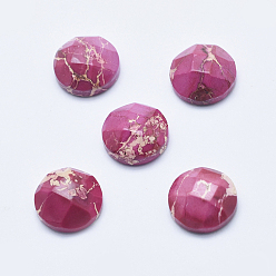 Имперская яшма Натуральный регалит / имперская яшма / морские отложения яшма кабошоны, граненые, окрашенные, плоско-круглые, 10~11x4~5 мм