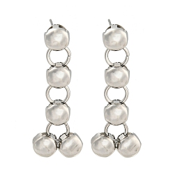 Нержавеющая Сталь Цвет Не тускнеет 304 нержавеющая сталь плоская круглая шпилька, для женщин, плоско-круглые, цвет нержавеющей стали, 42x16 мм