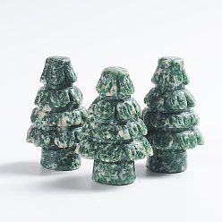 Qinghai Jade Natural Qinghai Jade Display Decorations, Tree, 34~35x51~54mm