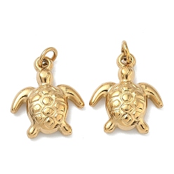 Turtle Подвески из нержавеющей стали 304, реальный 18 k позолоченный, ионное покрытие (ip), долговечный, очарование черепахи, 17.5x15x4.5 мм, отверстие : 2.5 мм