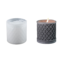 Белый Силиконовые формы для подсвечников своими руками, для изготовления ароматерапевтических подсвечников, формы для литья смолы, для уф-смолы, изготовление ювелирных изделий из эпоксидной смолы, белые, 86x88 мм