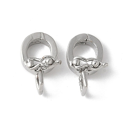 Платина Латунные микропроволочные кубические циркониевые подвески, без свинца и без кадмия, долговечный, стойки покрытие, платина, 13.5x8.5x5 мм, отверстие : 2.5x3 мм