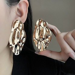 Самородки Серьги железа, золотые, самородки, 49x2.6 мм