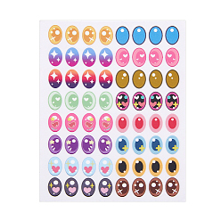 Разноцветный Косметические контактные линзы для наклейки для коррекции макияжа, самоклеющиеся этикетки, красочный, 134x104x0.5 мм