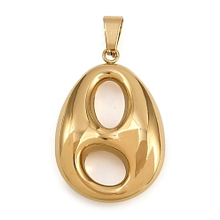 Teardrop 304 подвески из нержавеющей стали, ионное покрытие (ip), реальный 18 k позолоченный, слеза, 31.5x21x7 мм, отверстие : 6x2.5 мм