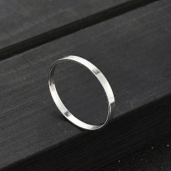 Серебро 925 кольца из стерлингового серебра для женщин, простые кольца, серебряные, 2.2 мм, размер США 7 (17.3 мм)
