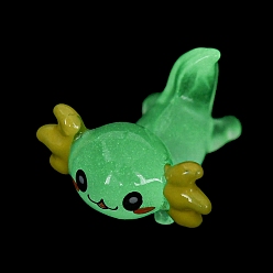 чертополох Светящийся смоляной орнамент в виде дракона, Светящаяся в темноте минифигурка, украшение для дисплея мультяшного дракона, чертополох, 15.5x23x25 мм